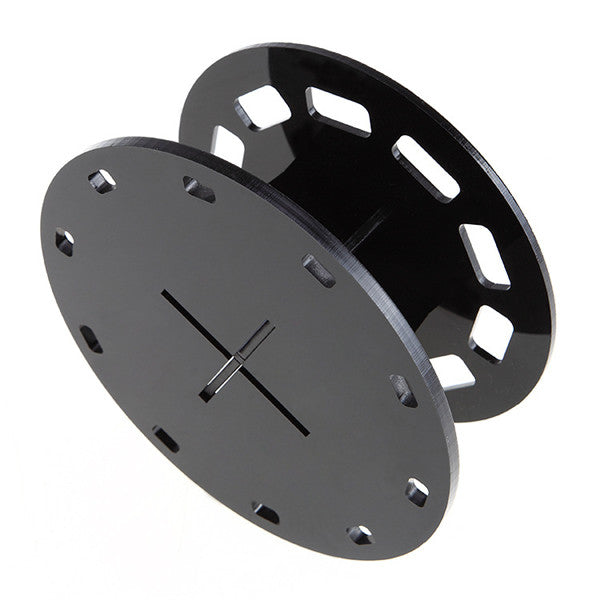 Makeup Brush Holder | Round 10 Hole Black Plastic Organizer