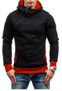 Men's Fashion Hoodie | Solid Color Zipper Hoodie Men | Comfortable Polyester Sweatshirt