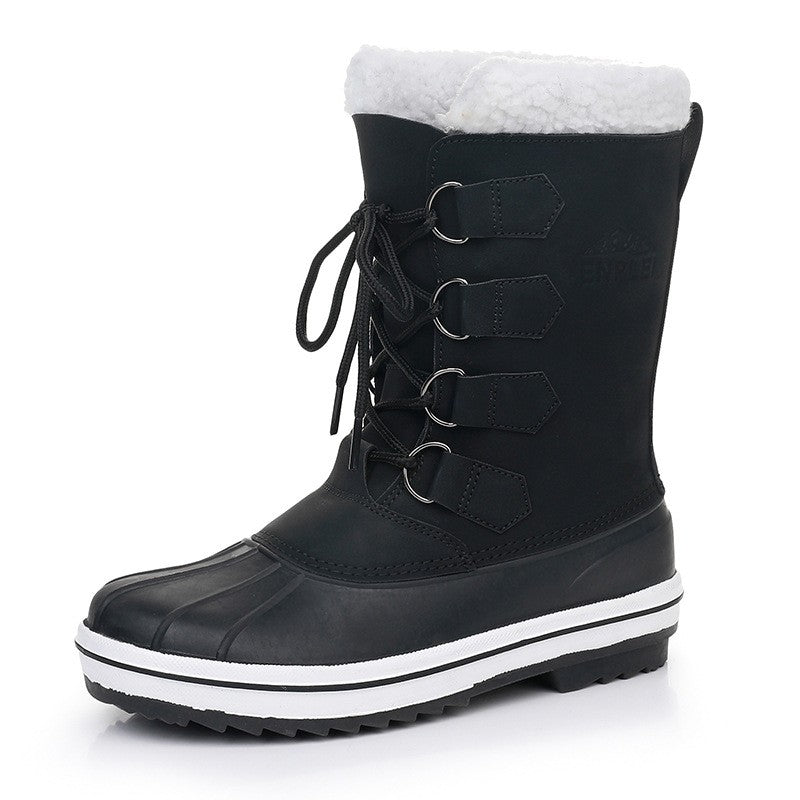 Waterproof Snow Boots | Women's Mid-Top Winter Footwear With Slip Resistant Sole