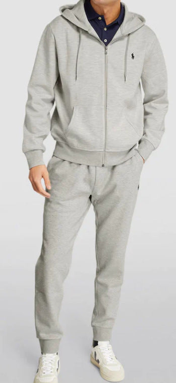 Men's Sweater Suit - Comfortable Hoodie And Pants Combo, Polyester Fiber Clothing