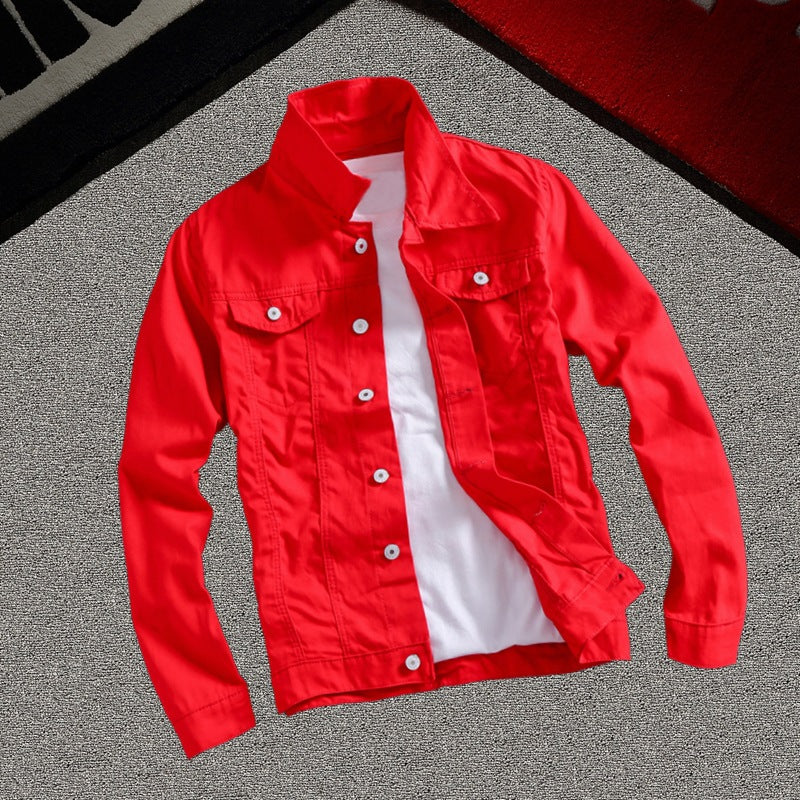 Denim Jacket Men | Lightweight Vinylon Fabric Casual Outerwear Coat