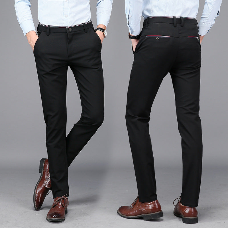 Business Casual Pants | Cotton Blend Trousers | Slim Fit Chinos For Men