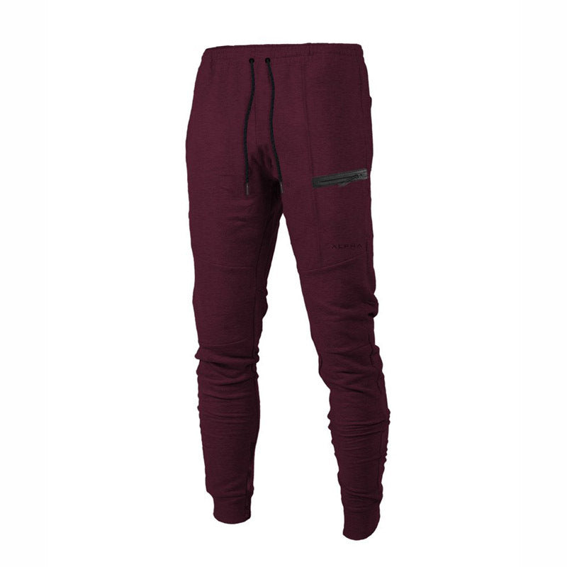 Men's Fitness Pants | Casual Sweatpants Joggers With Elastic Waist & Ribbed Cuffs