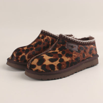 Women's Leather Shoes | Plus Size Warm Footwear | Genuine Cowhide Flat Heel