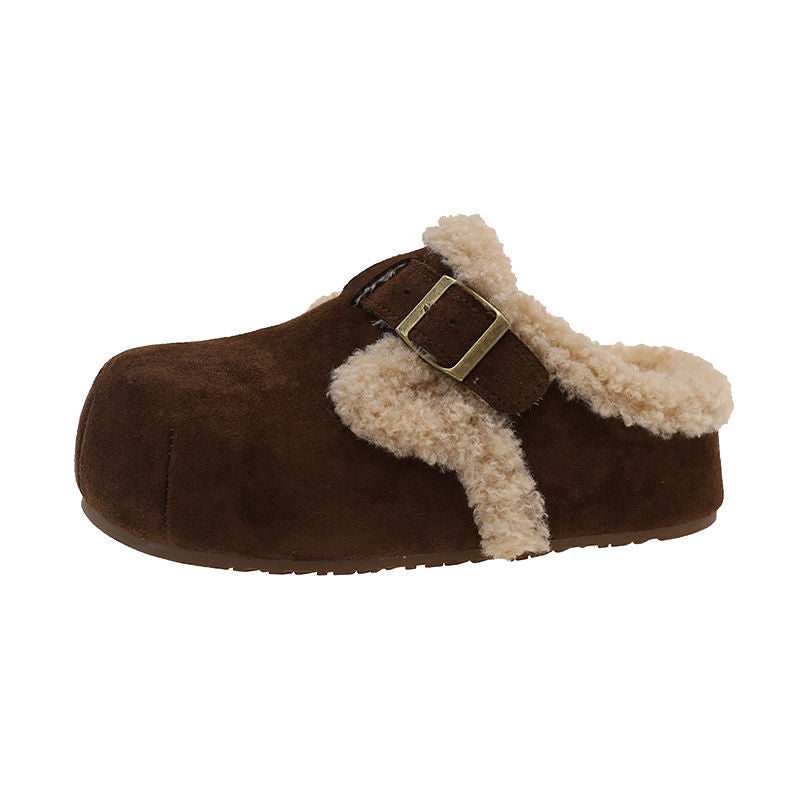 Fleece Cotton Slippers – Cozy Closed Toe Women’s Indoor Shoes With Anti-Slip Sole