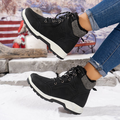 Women's Suede Boots | Warm Winter Footwear With Non Slip Rubber Sole