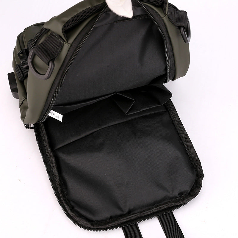 Men Crossbody Bag - Multifunctional Waterproof Backpack With Mobile Phone Pocket