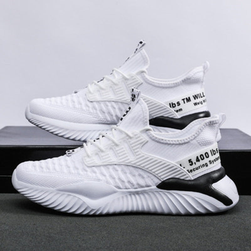 Casual Breathable Sneakers | Lightweight Flyknit Outdoor Student Shoes