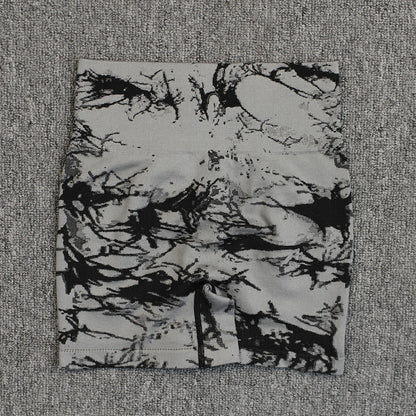 Tie-Dye Yoga Pants - High-Waisted Leggings | Quick-Drying Summer Fitness Shorts