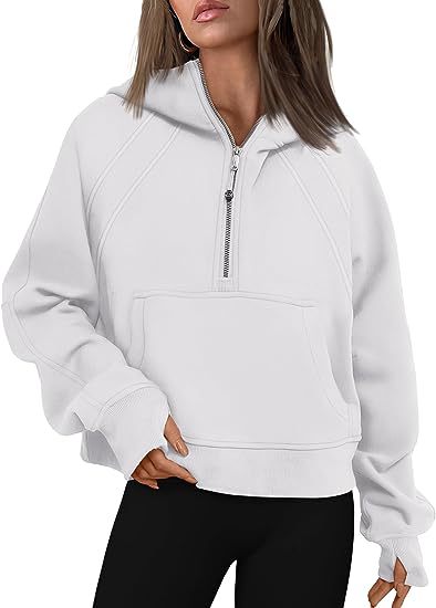 Zipper Hoodies Women | Loose Sport Tops With Pocket | Long Sleeve Pullover Sweater