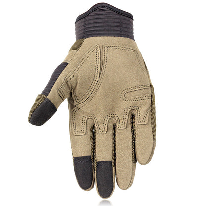 Tactical Motorbike Gloves – Full Finger Touch Screen Gloves With Knitted Fabric