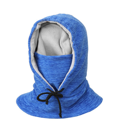 Winter Cycling Cap - Windproof Thickened Pullover Hat With Cold-Proof Scarf For Men Women