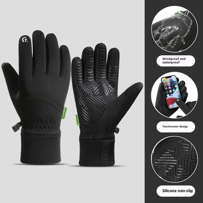 Waterproof Winter Gloves | Cold Resistant Fleece Lined Finger Style Gloves