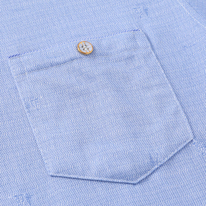 Men's Long Sleeve Shirt - Casual Polyester Pullover Top With Lapel Collar