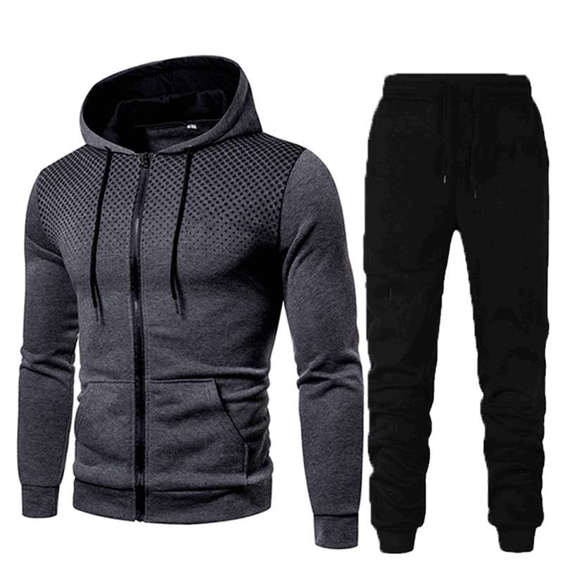Men's Sports Suit – Warm Autumn Winter Wear | Breathable Cotton & Polyester Blend