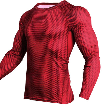 Men Gym Running Shirt | Quick Dry Compression Workout Tee | Breathable Fitness Top