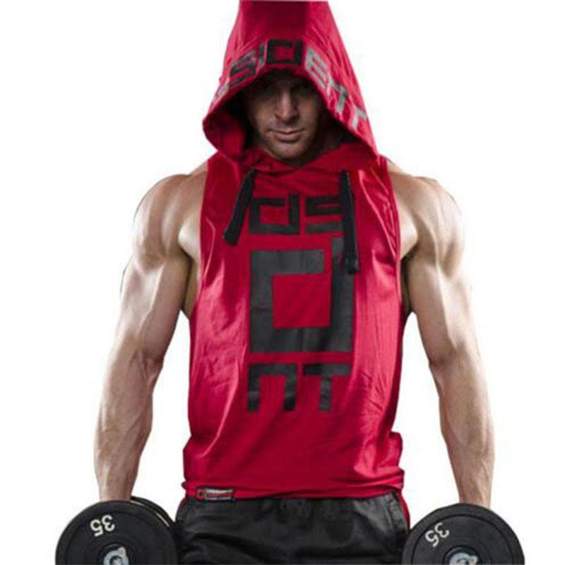 Mens Sleeveless Hoodies - Lightweight Summer Hoodies In Breathable Cotton Fabric