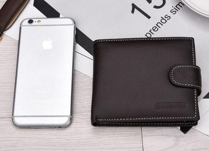 Men Leather Wallet | Genuine Compact Short Leather Wallet For Men