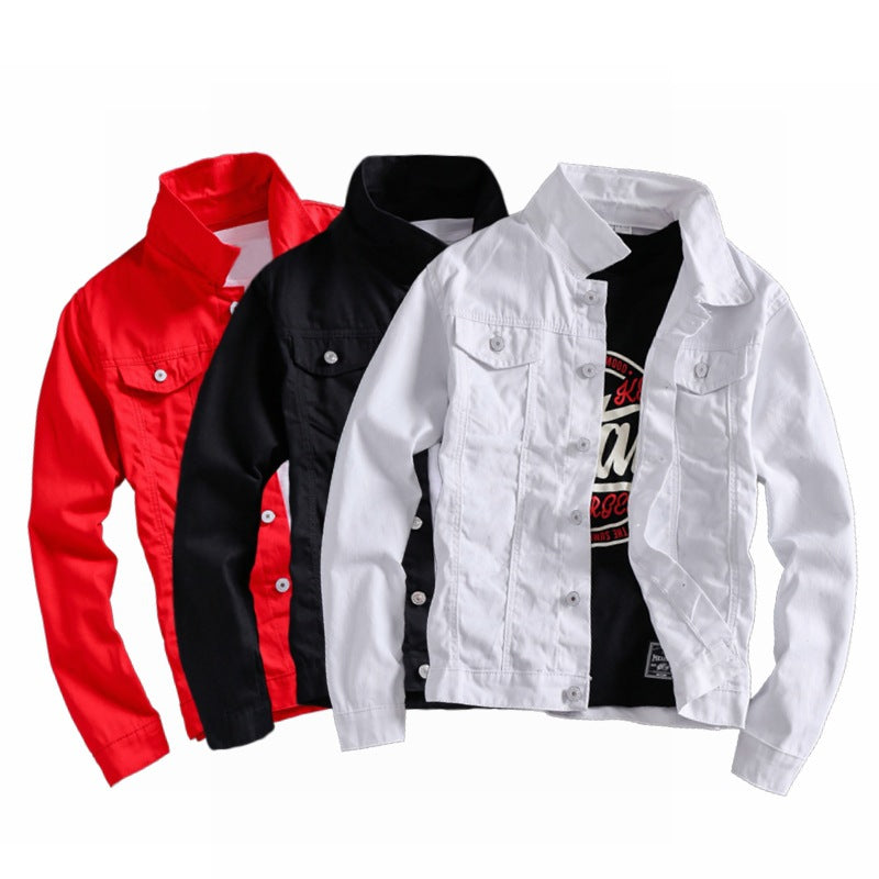 Denim Jacket Men | Lightweight Vinylon Fabric Casual Outerwear Coat