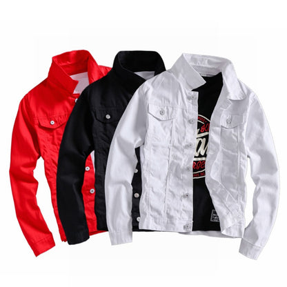 Denim Jacket Men | Lightweight Vinylon Fabric Casual Outerwear Coat