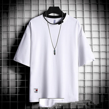 Hong Kong Style T-Shirt | Men's Loose Shirt | Polyester Blend Casual Tee