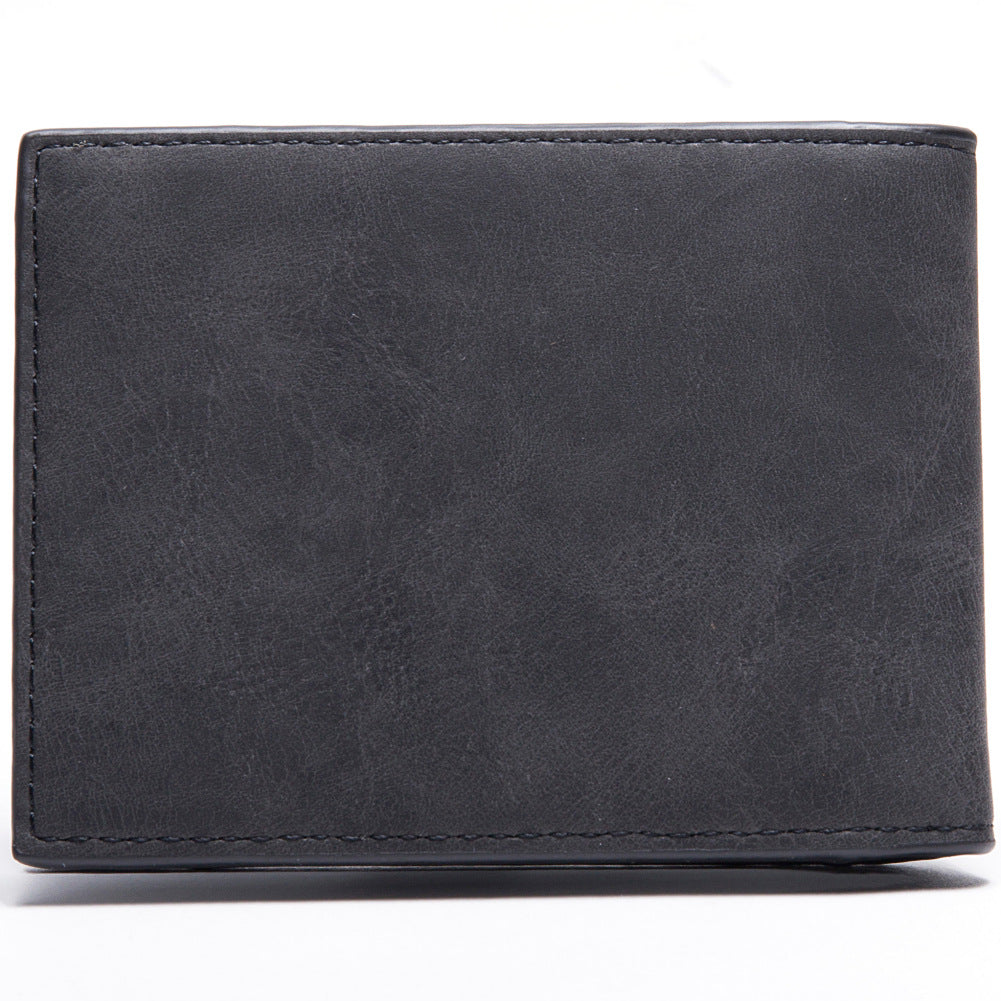Men Wallet Slim - PU Leather Compact Zipper Coin Bag Money Clip Wallet