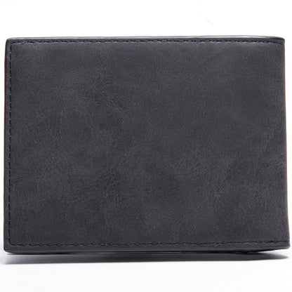 Men Wallet Slim - PU Leather Compact Zipper Coin Bag Money Clip Wallet