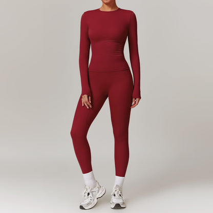 Quick-Drying Yoga Suit | Fitness Tracksuit With High Waist Leggings & Breathable Sportswear