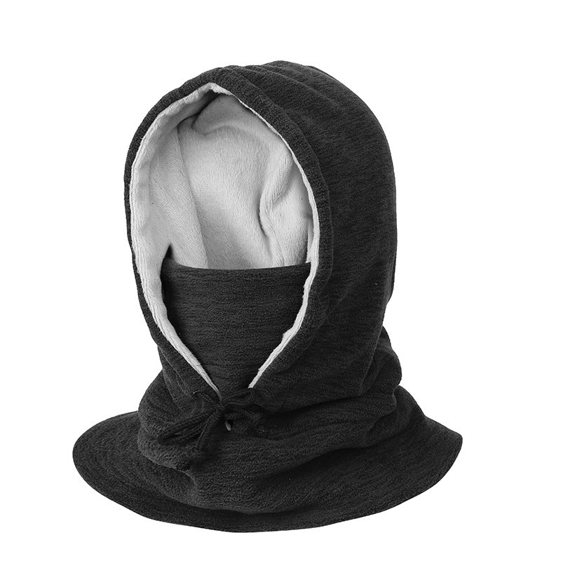 Winter Cycling Cap - Windproof Thickened Pullover Hat With Cold-Proof Scarf For Men Women