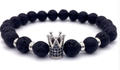 Men Bracelet | Crown Design Metal Wristband | Durable Adjustable Band