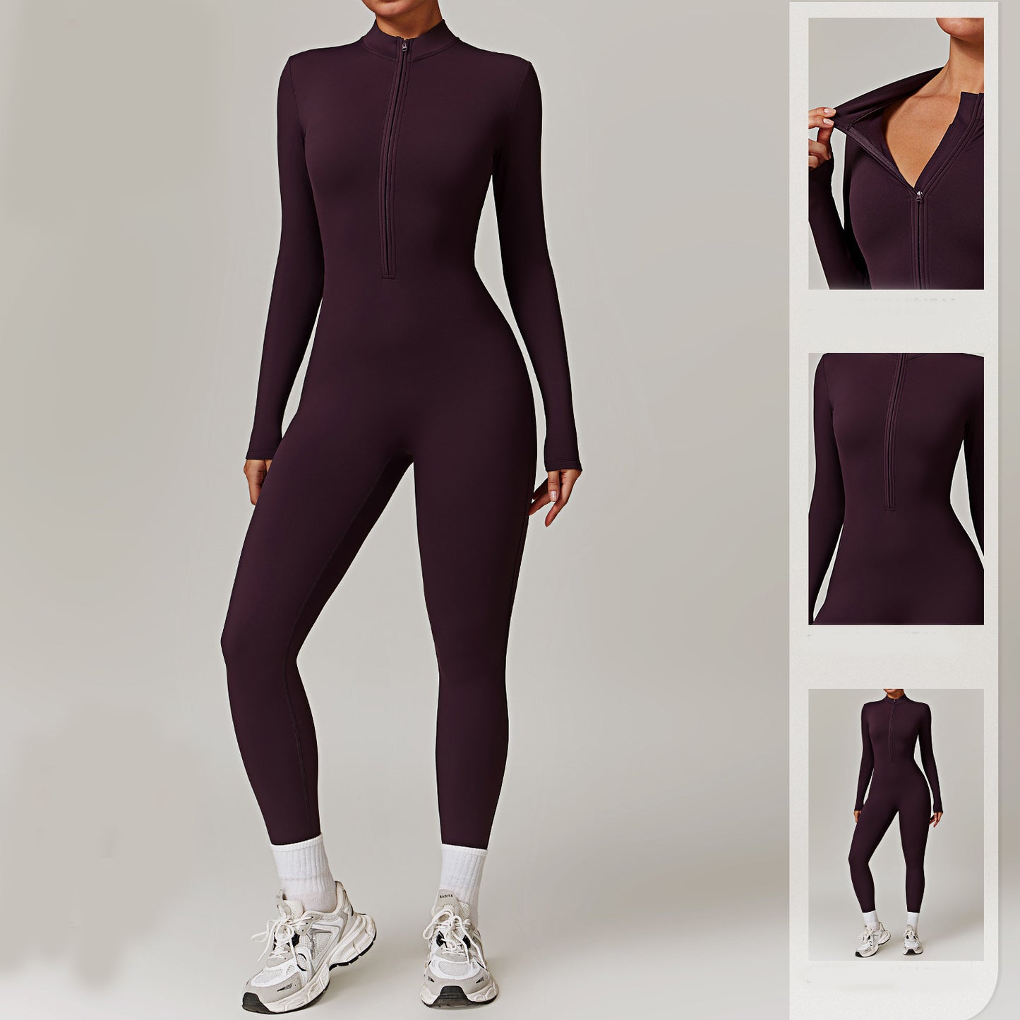 Women's Yoga Jumpsuit | Stretchy Polyester Spandex | Moisture Wicking Fabric