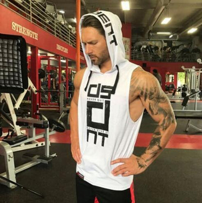 Mens Sleeveless Hoodies - Lightweight Summer Hoodies In Breathable Cotton Fabric