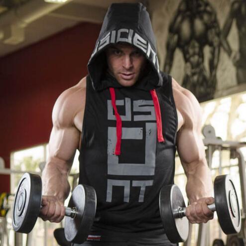 Mens Sleeveless Hoodies - Lightweight Summer Hoodies In Breathable Cotton Fabric