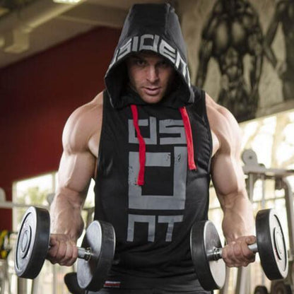 Mens Sleeveless Hoodies - Lightweight Summer Hoodies In Breathable Cotton Fabric