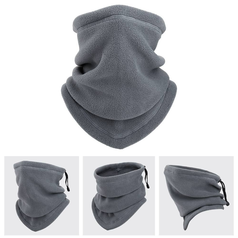 Winter Fleece Neck Warmer - Windproof Scarf With Adjustable Triangle Design