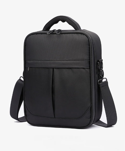Men Messenger Bag | Lightweight Black Oxford Fabric Shoulder Bag