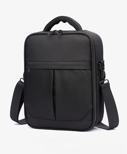 Men Messenger Bag | Lightweight Black Oxford Fabric Shoulder Bag