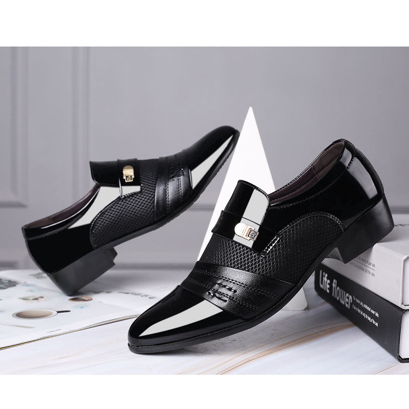Men's Leather Shoes | Stylish Pointed Toe Casual Footwear With Rubber Sole