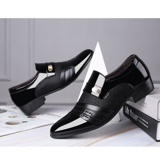 Men's Leather Shoes | Stylish Pointed Toe Casual Footwear With Rubber Sole