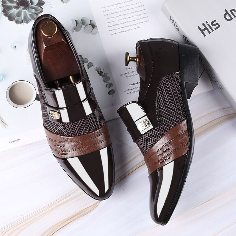 Men's Leather Shoes | Stylish Pointed Toe Casual Footwear With Rubber Sole