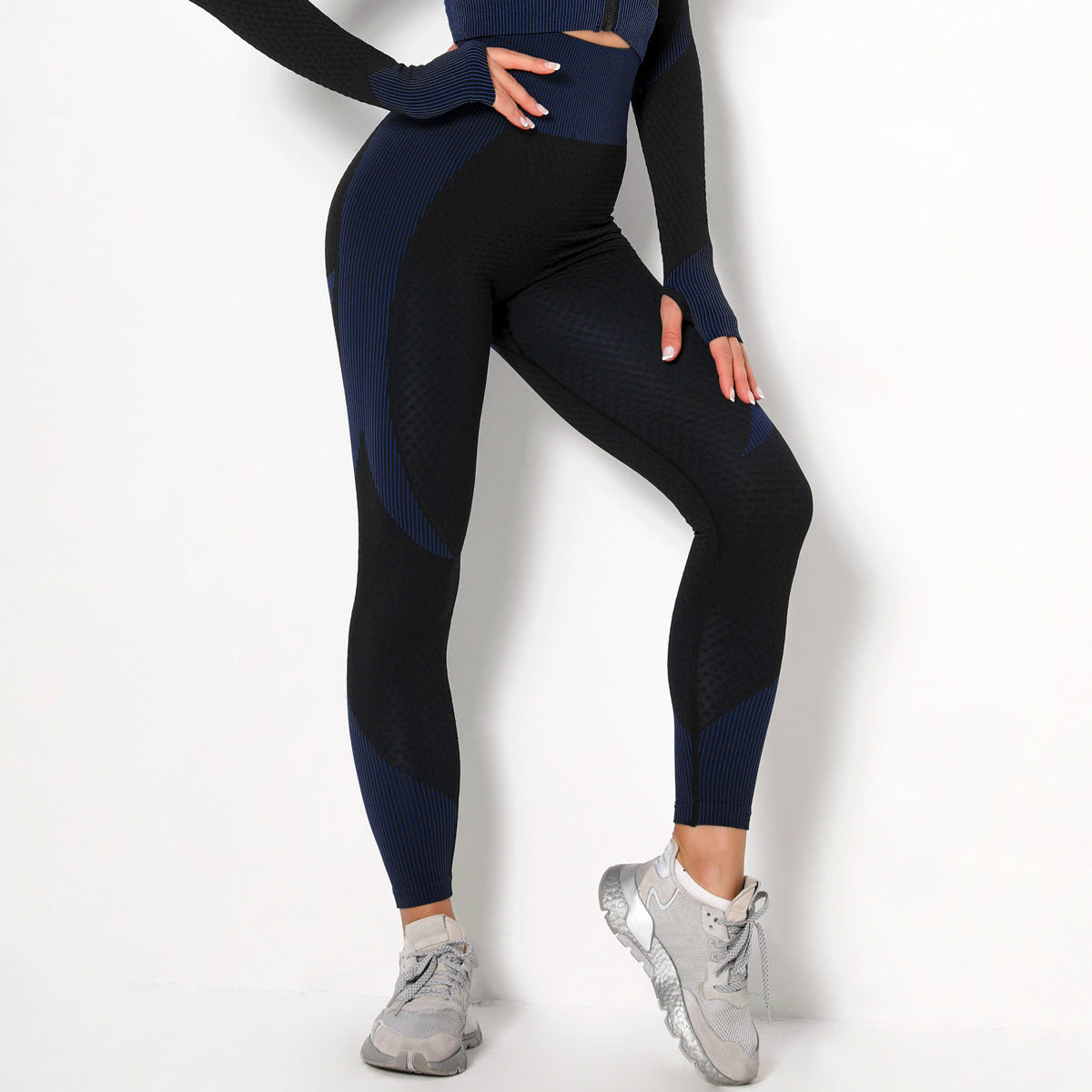 Female Yoga Sets - Long Sleeve Zipper Workout Jacket With Nylon Spandex
