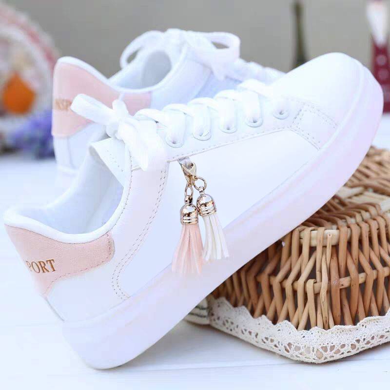 White Mesh Shoes – Breathable Casual Sneakers With Rubber Sole Footwear