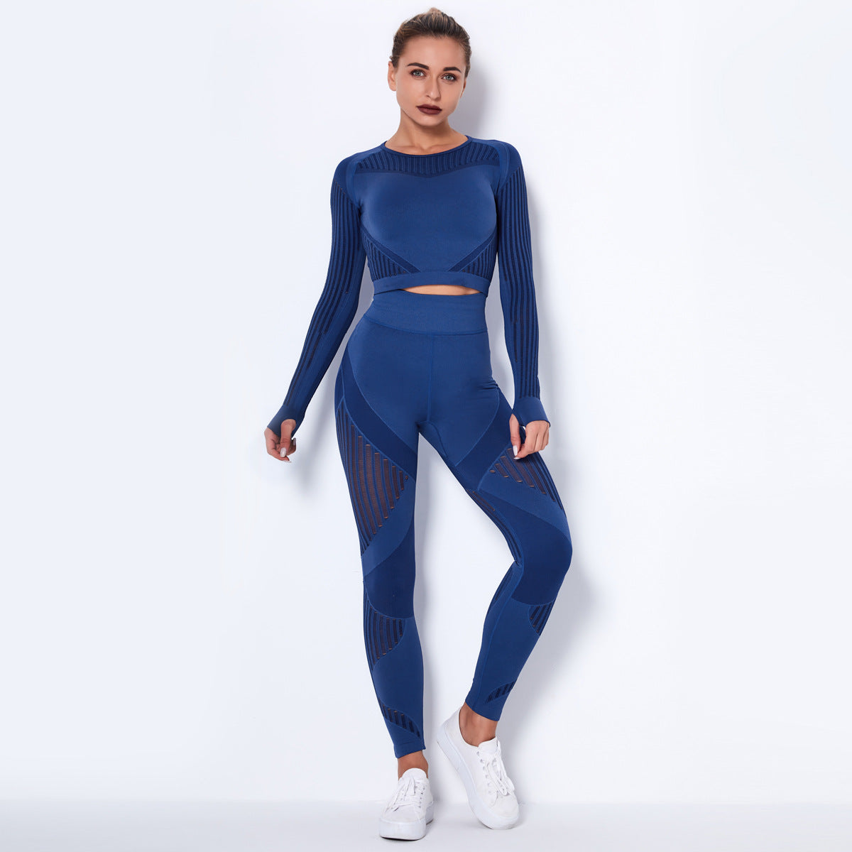 Seamless Yoga Suit | Breathable Workout Clothes | Nylon Spandex Blend Activewear