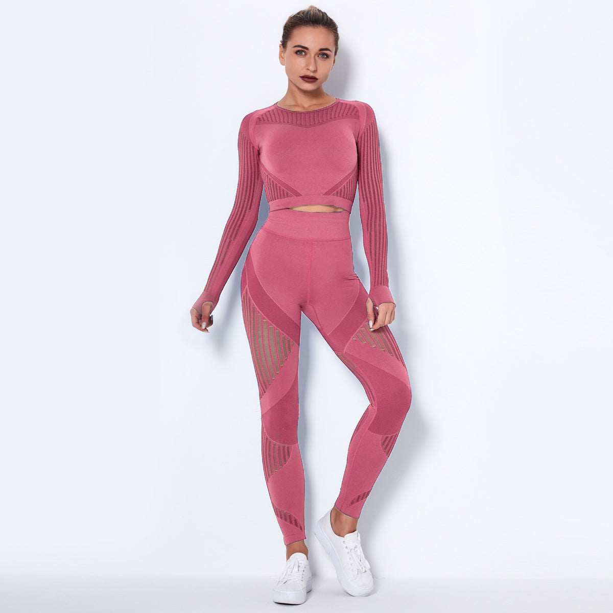 Seamless Yoga Suit | Breathable Workout Clothes | Nylon Spandex Blend Activewear