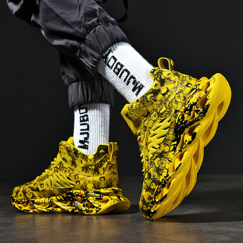 Camouflage Sports Shoes | Men's Casual Sneakers With Rubber Sole Grip