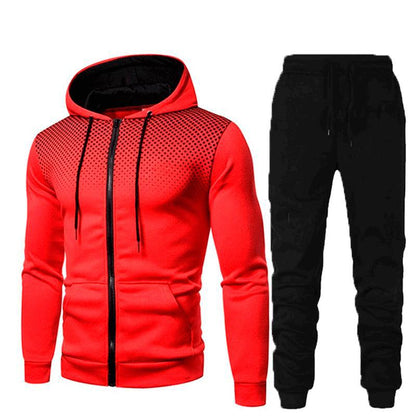 Men's Sports Suit – Warm Autumn Winter Wear | Breathable Cotton & Polyester Blend