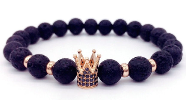 Men Bracelet | Crown Design Metal Wristband | Durable Adjustable Band