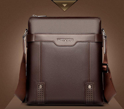 Men Messenger Bags | Stylish PU Leather Crossbody With Zipper Closure