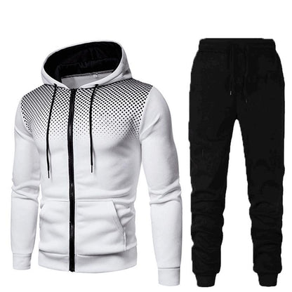 Men's Sports Suit – Warm Autumn Winter Wear | Breathable Cotton & Polyester Blend