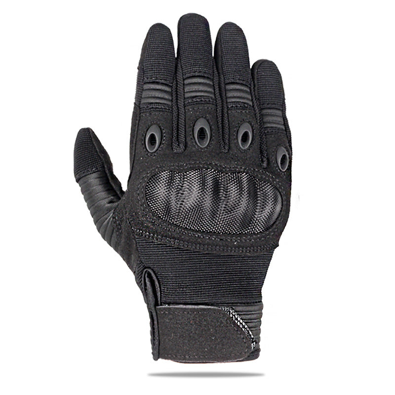 Tactical Motorbike Gloves – Full Finger Touch Screen Gloves With Knitted Fabric